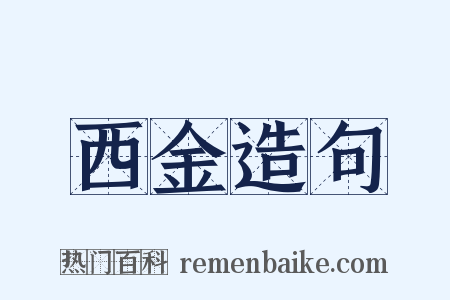 西金造句是什么意思的图片